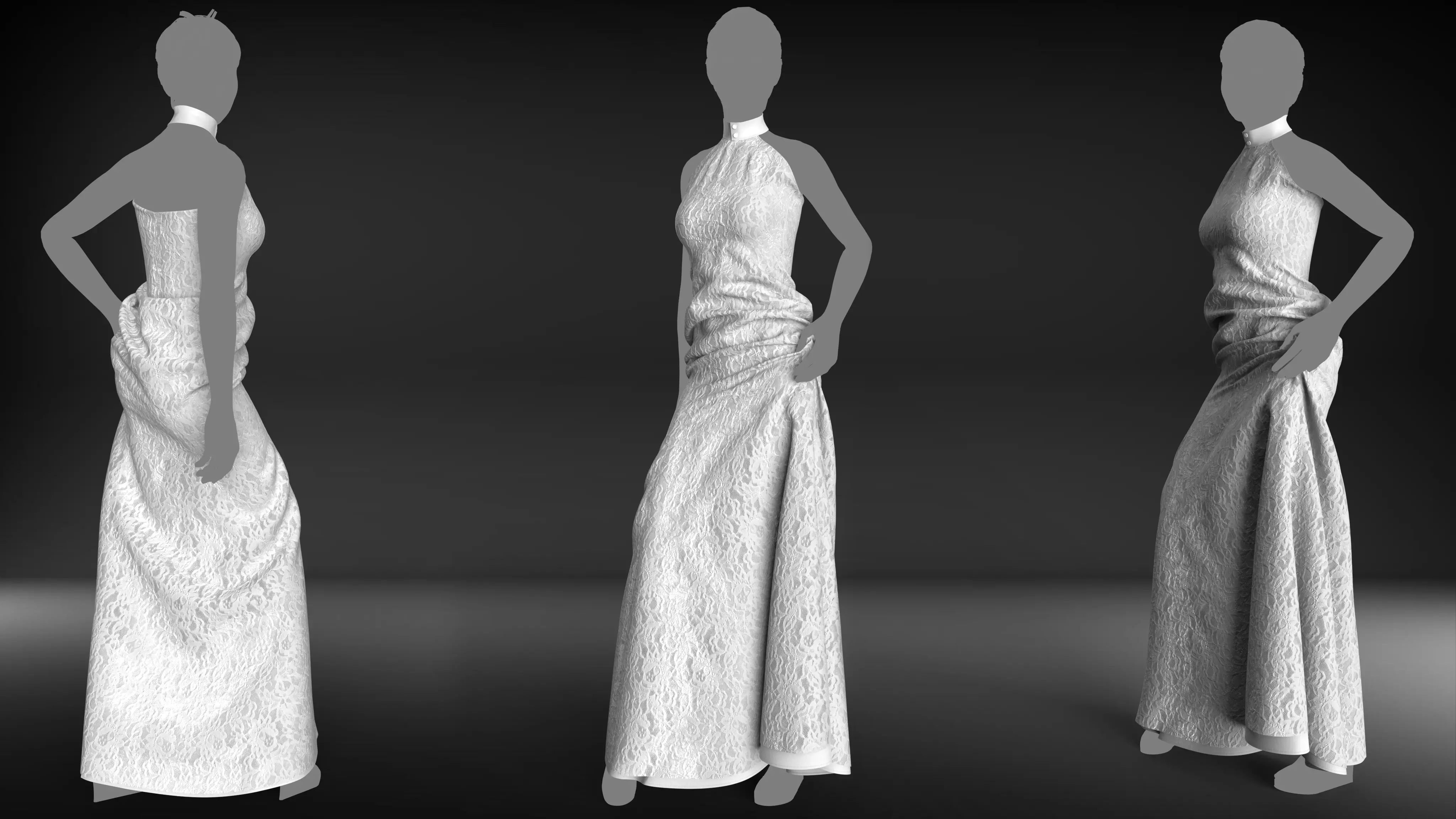 Wedding Dress 3D model