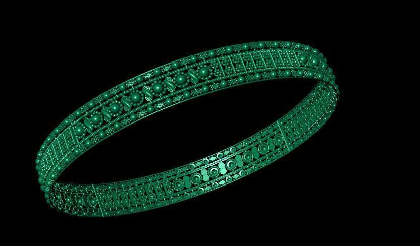 Bracelet 3D print model_3