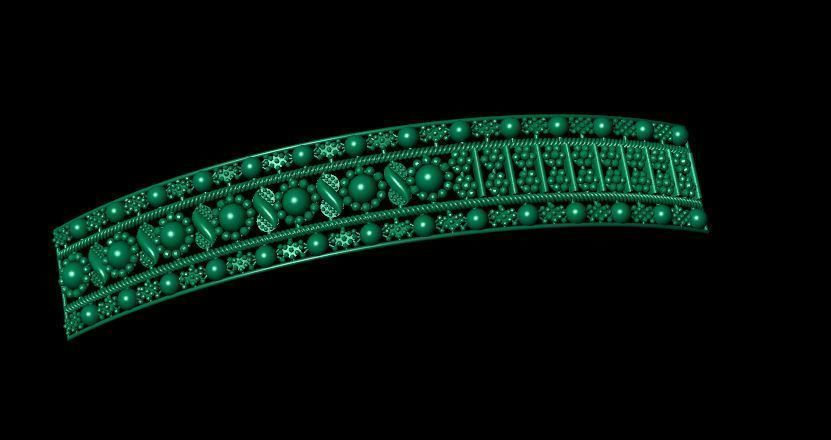 Bracelet 3D print model_5