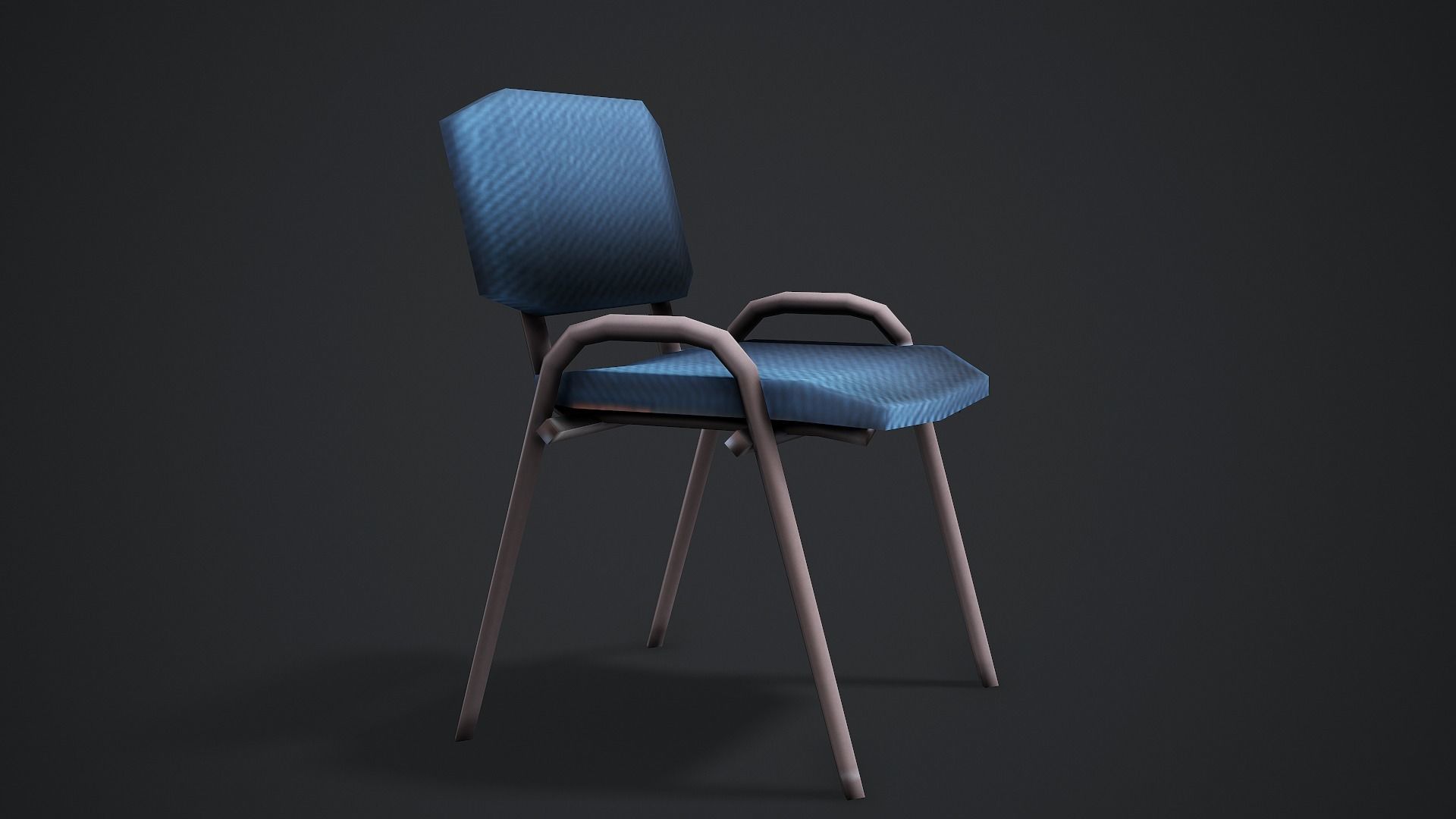 Office Chair - Low Poly Game Ready Low-poly 3D model_3