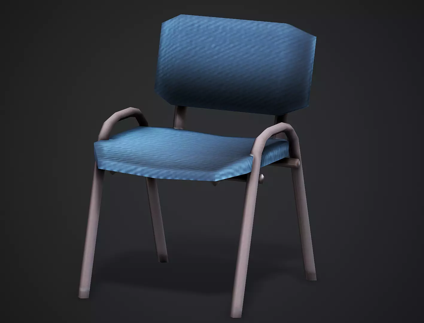 Office Chair - Low Poly Game Ready Low-poly 3D model_0