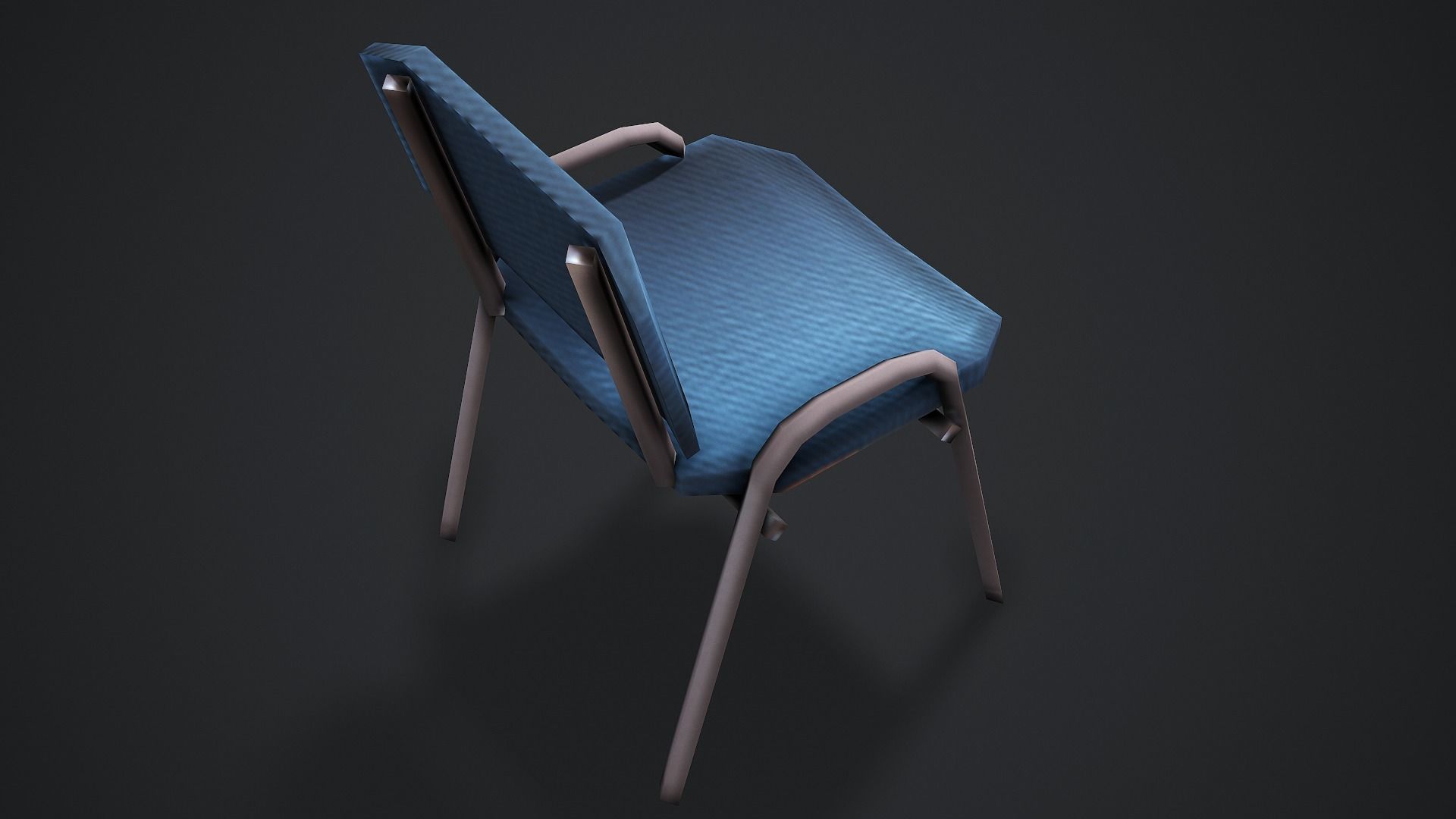 Office Chair - Low Poly Game Ready Low-poly 3D model_6