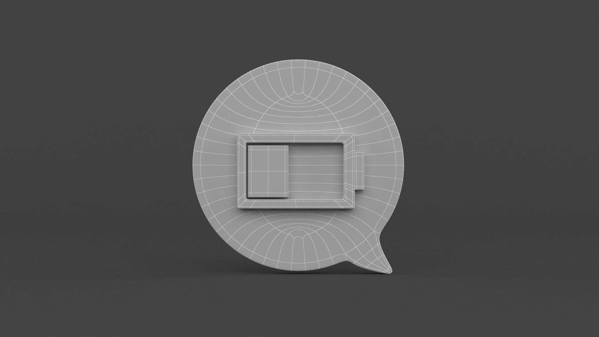 Notification Icon 3D model_14