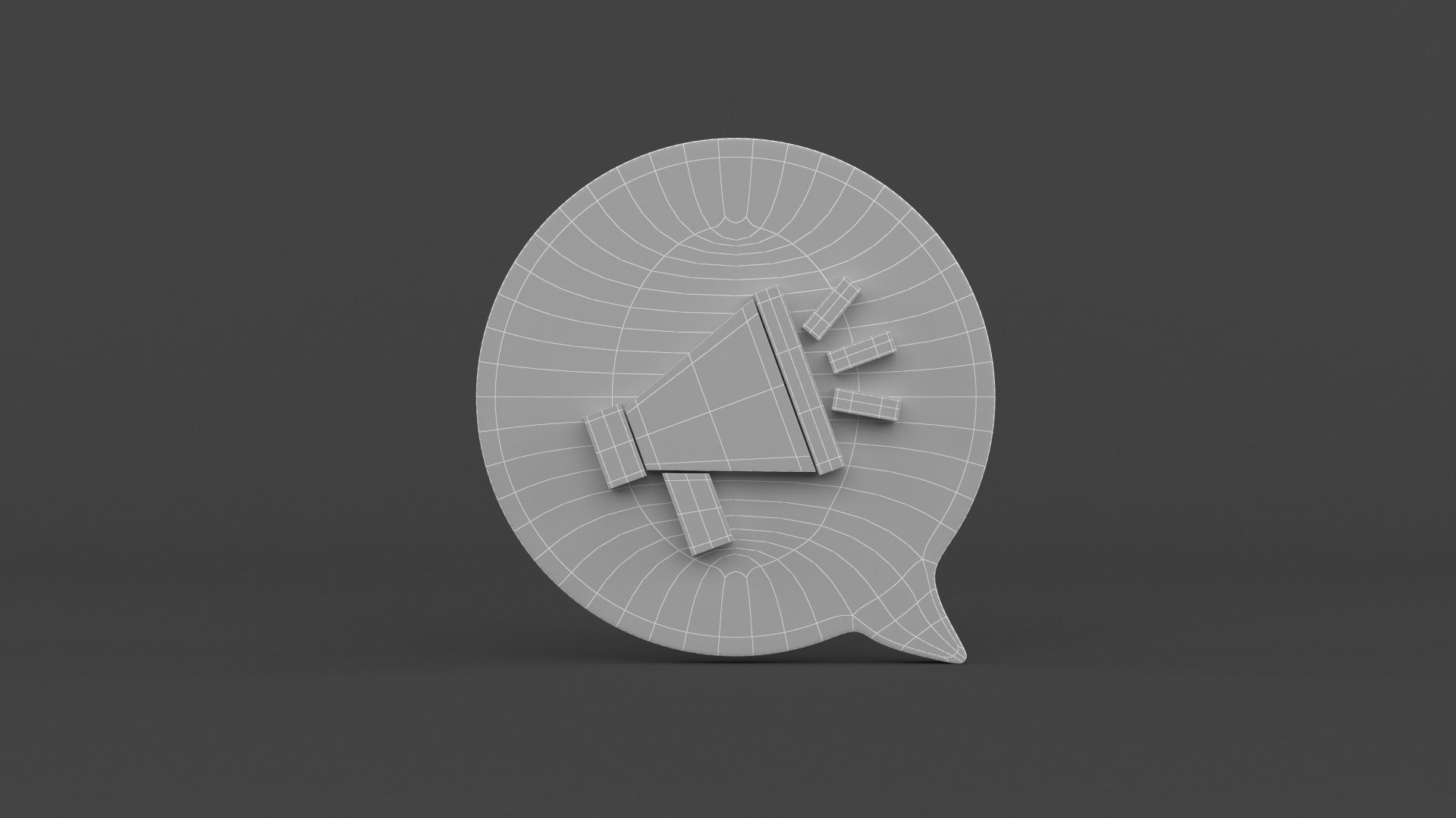 Notification Icon 3D model_16