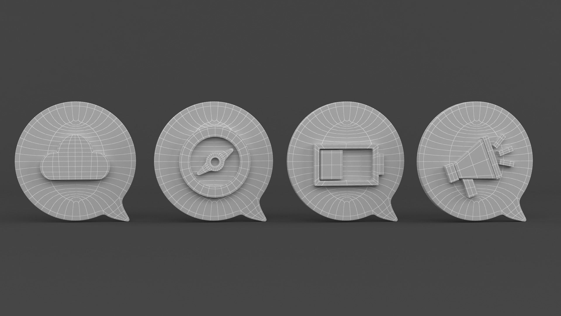 Notification Icon 3D model_9