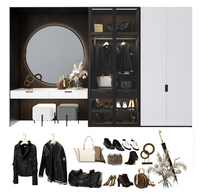 Composition in the Hallway 3D model_2