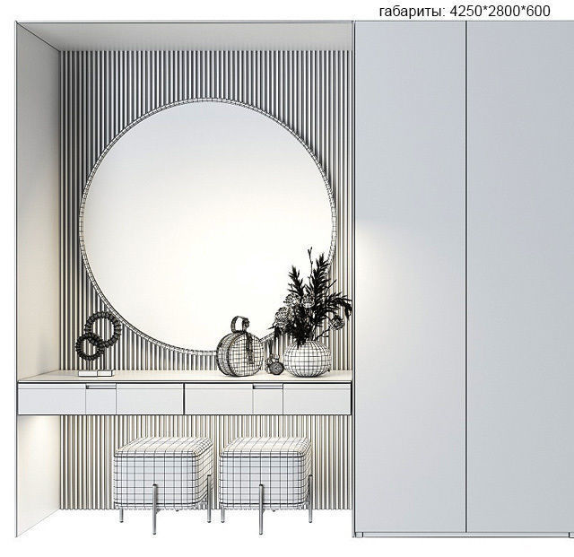 Composition in the Hallway 3D model_1