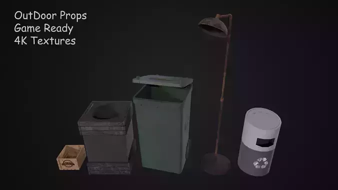 Outdoor Tools and Props Collection 2 Game Ready