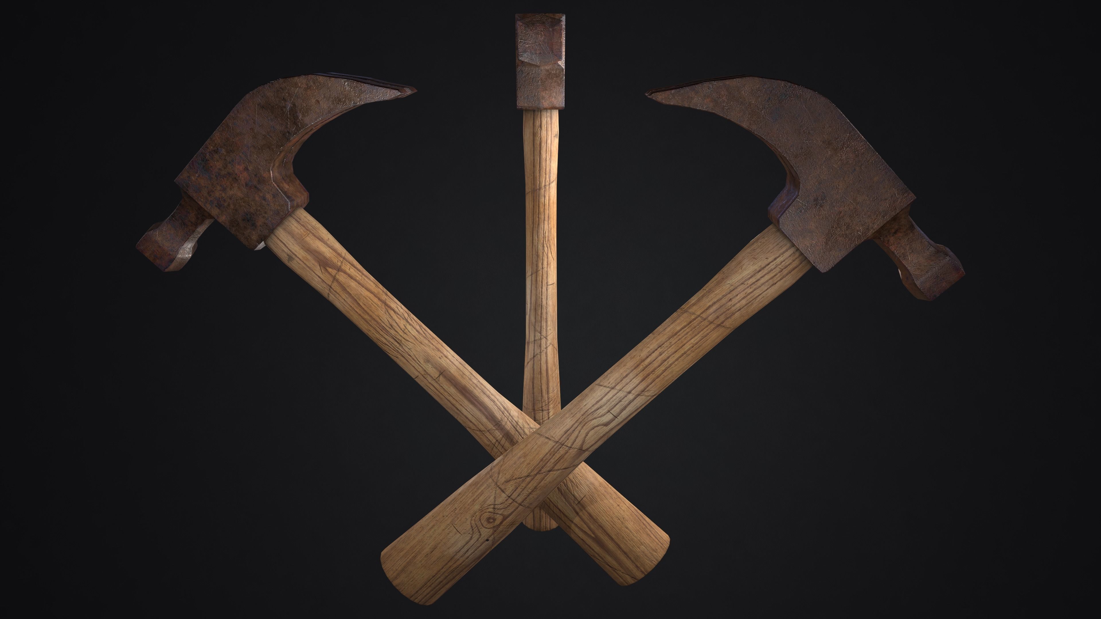 Outdoor Tools and Props Collection 2 Game Ready Low-poly 3D model_6