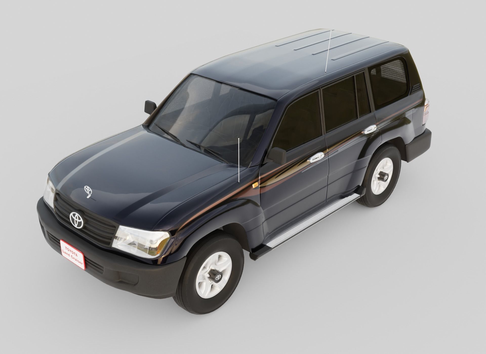 Toyota Landcruiser 100 series 3D model_4