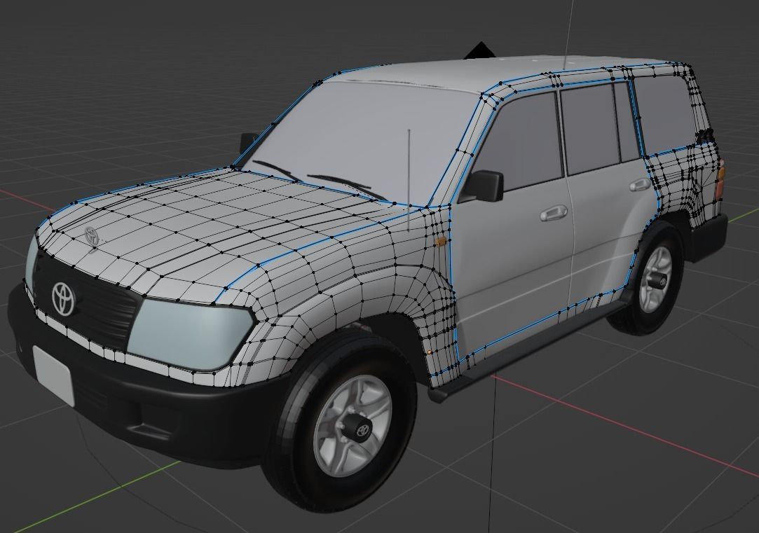 Toyota Landcruiser 100 series 3D model_7