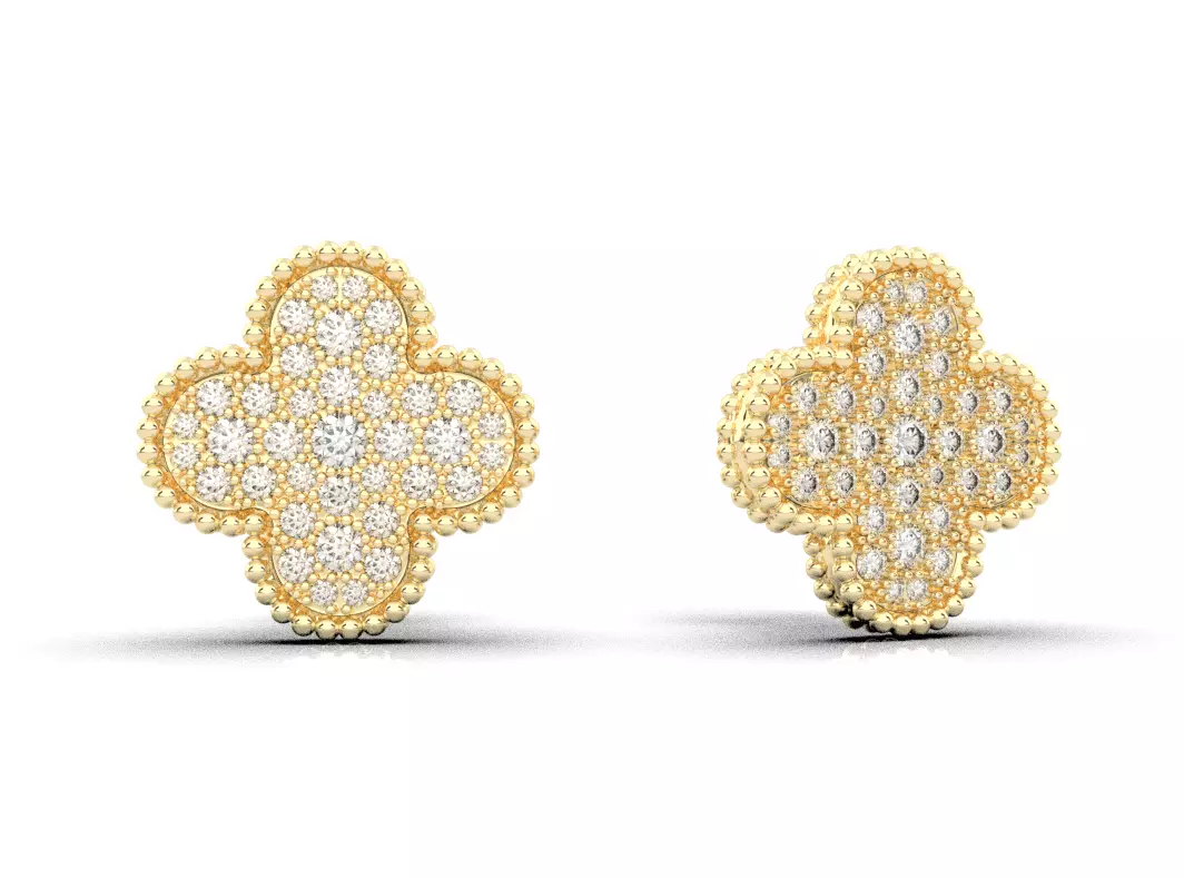 earrings 3D print model_0