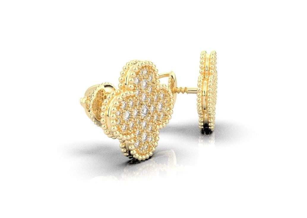 earrings 3D print model_7