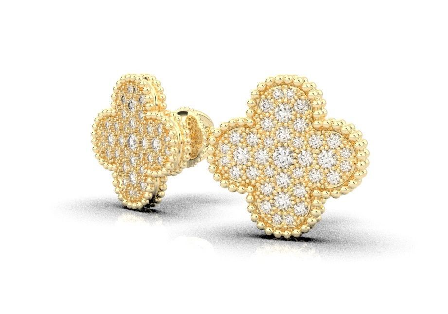 earrings 3D print model_10