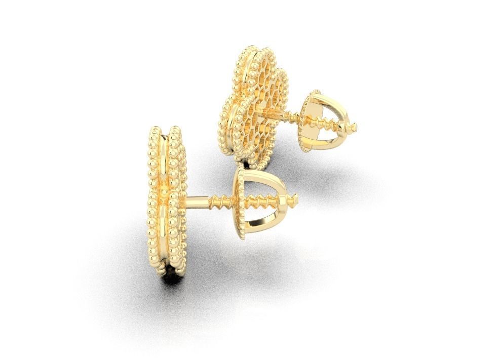 earrings 3D print model_9
