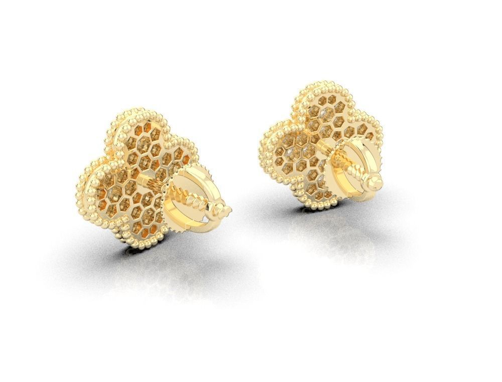 earrings 3D print model_8