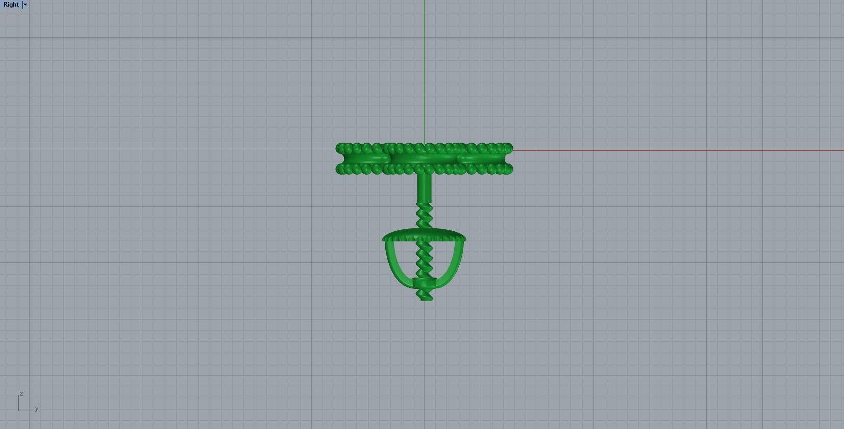 earrings 3D print model_3