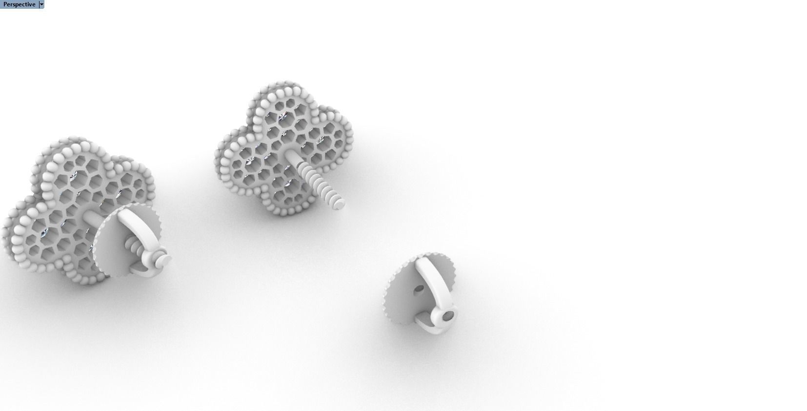 earrings 3D print model_22