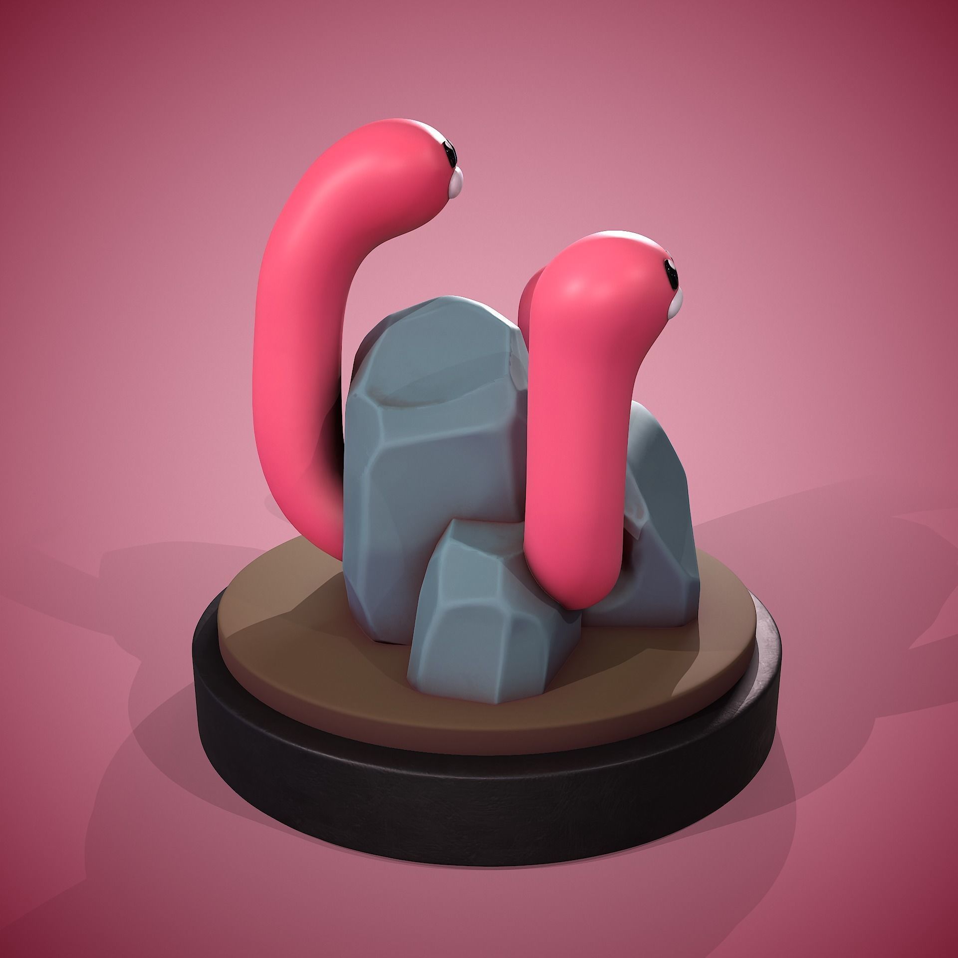 WUGTRIO STL - POKEMON SCARLET POKEMON VIOLET 3D print model_3