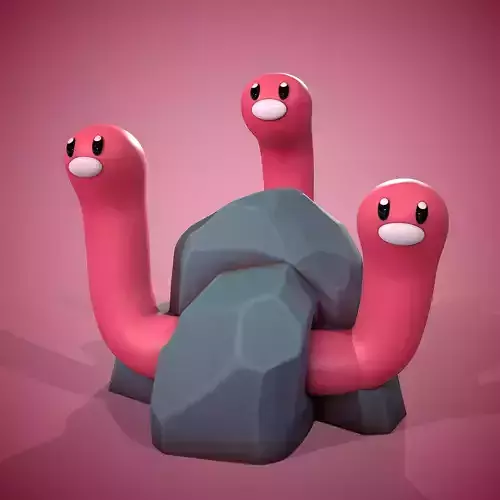 WUGTRIO STL - POKEMON SCARLET POKEMON VIOLET