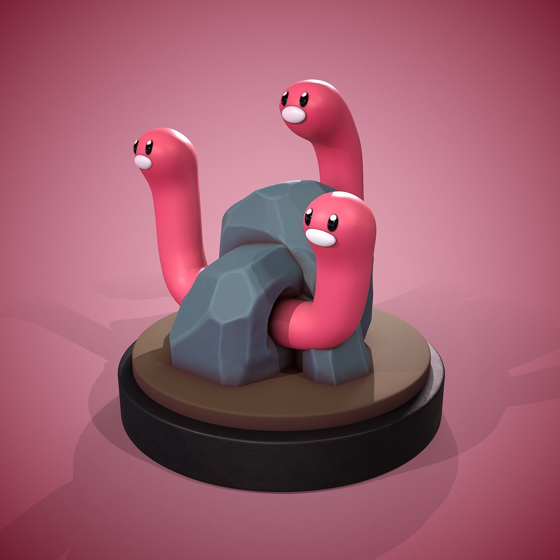 WUGTRIO STL - POKEMON SCARLET POKEMON VIOLET 3D print model_5