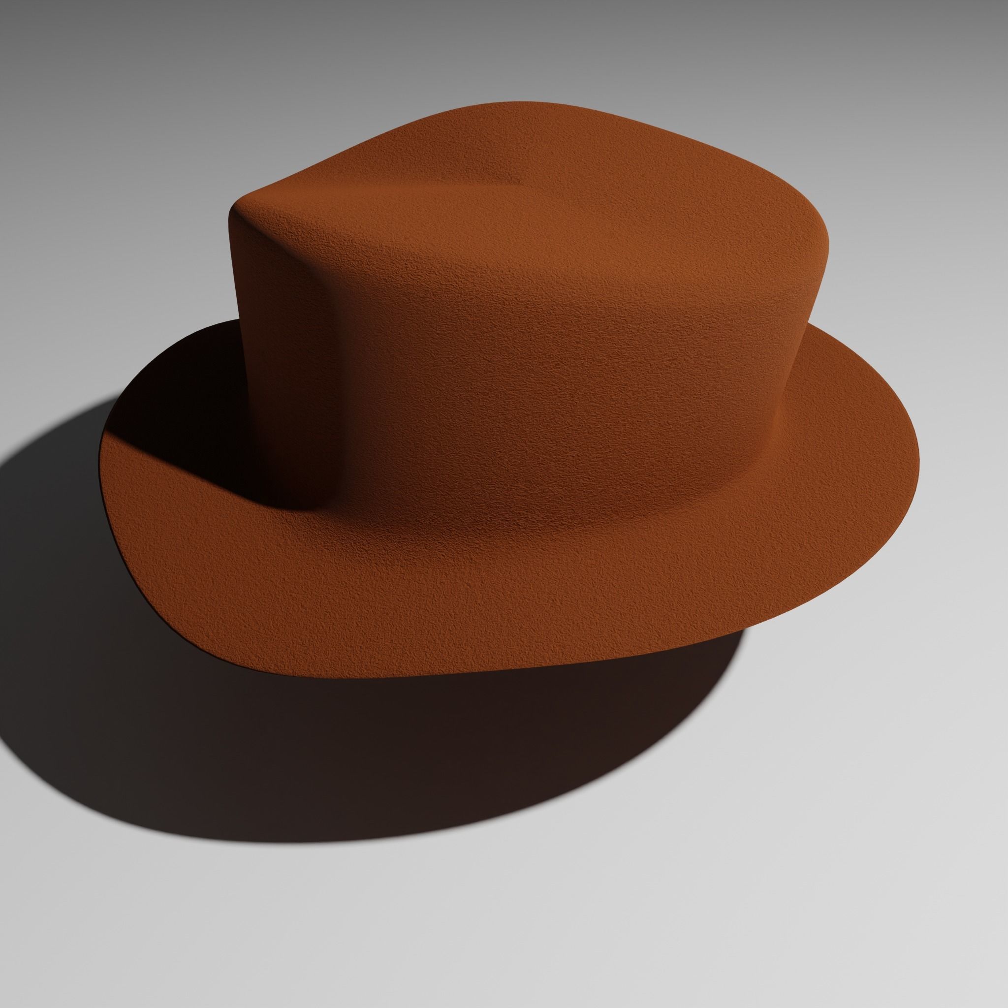 Tophat top hat Low-poly 3D model_3