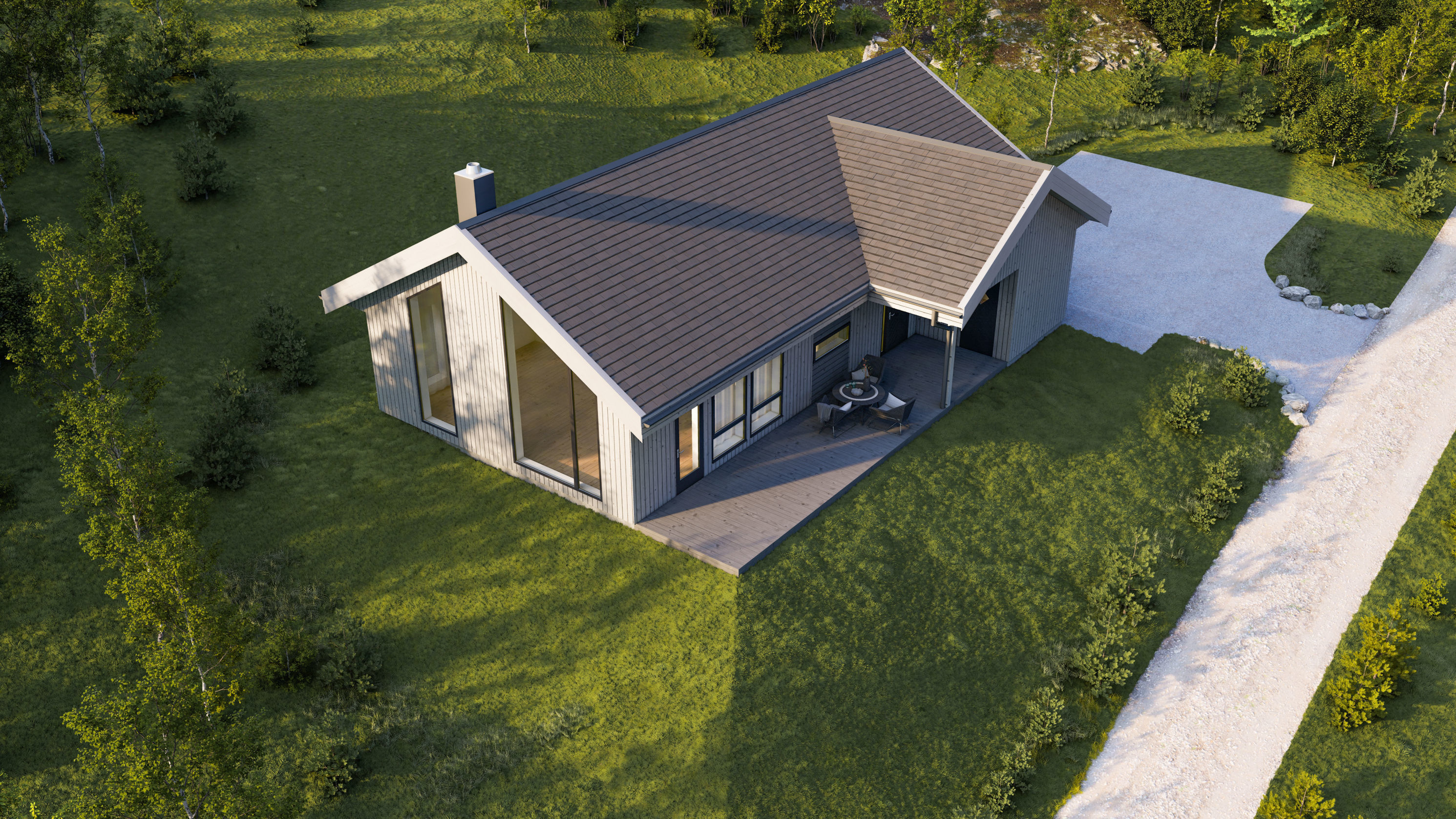 Scandinavian summer house  3D model_3
