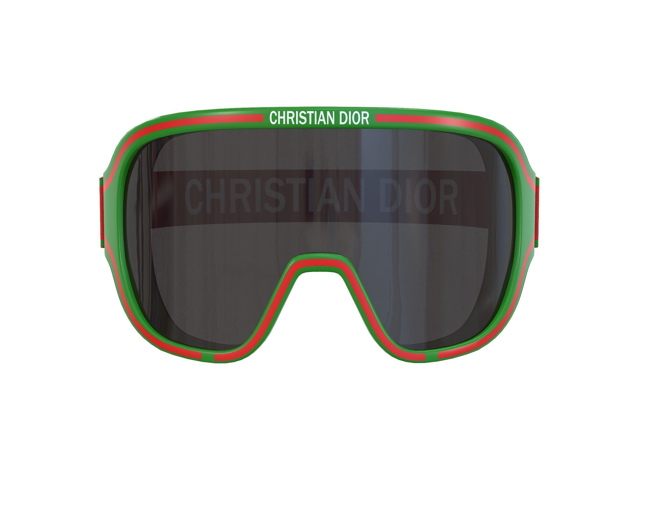 Dior Ski Goggles Christian Dior DiorAlps M1I Glasses Low-poly 3D model_8