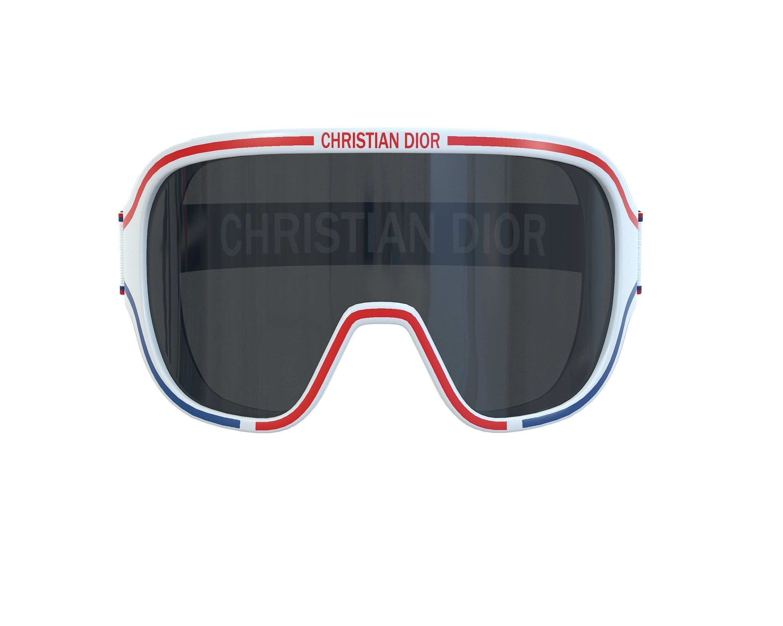 Dior Ski Goggles Christian Dior DiorAlps M1I Glasses Low-poly 3D model_7