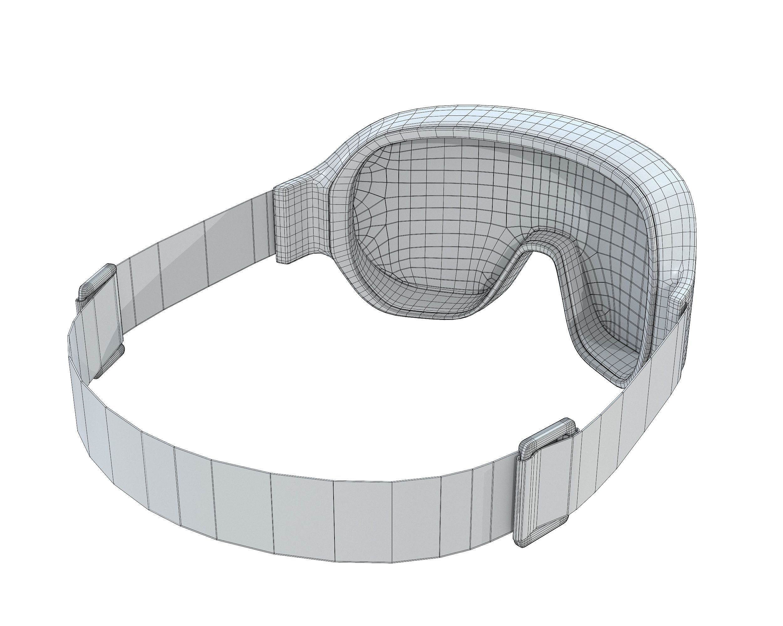 Dior Ski Goggles Christian Dior DiorAlps M1I Glasses Low-poly 3D model_13