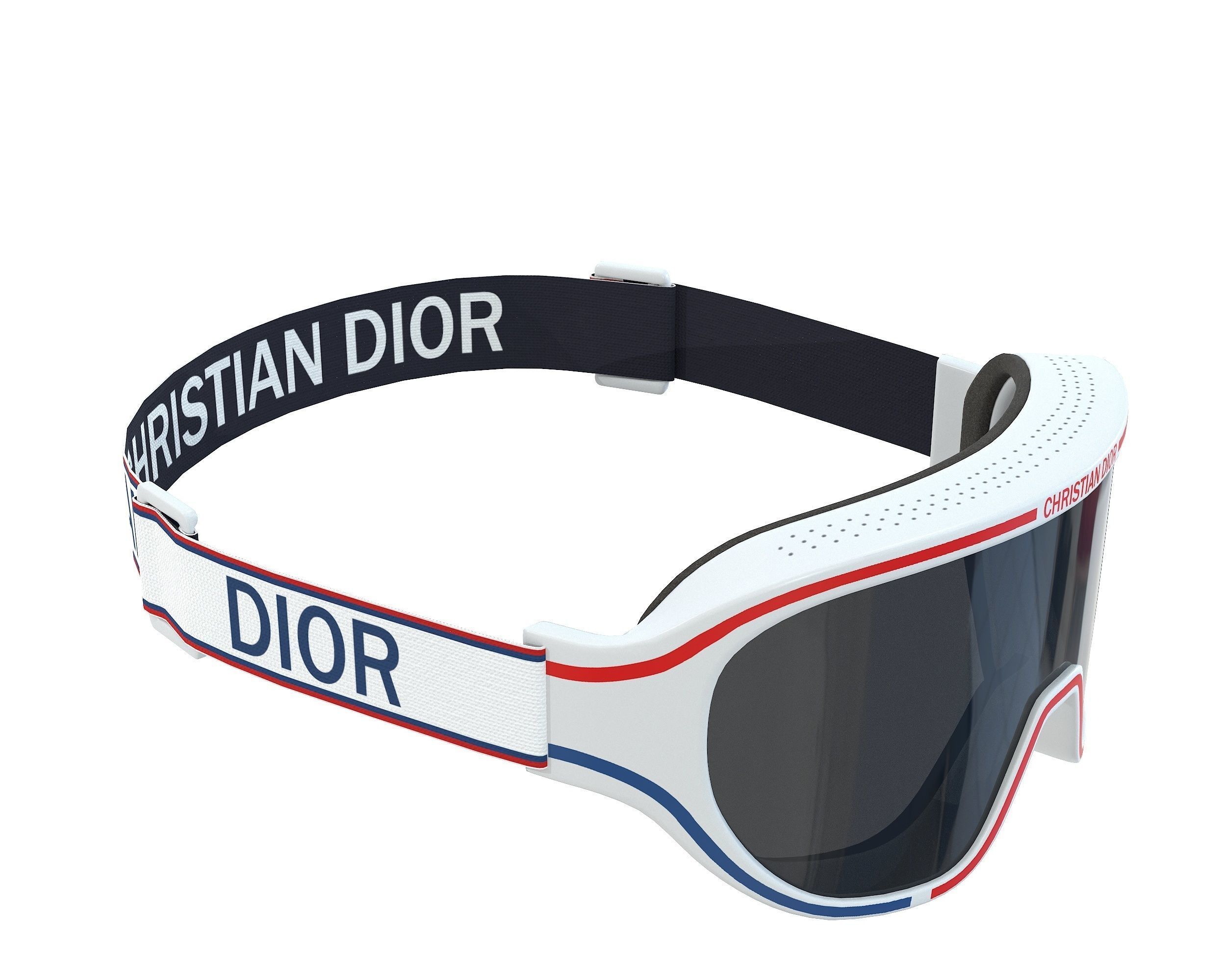 Dior Ski Goggles Christian Dior DiorAlps M1I Glasses Low-poly 3D model_10