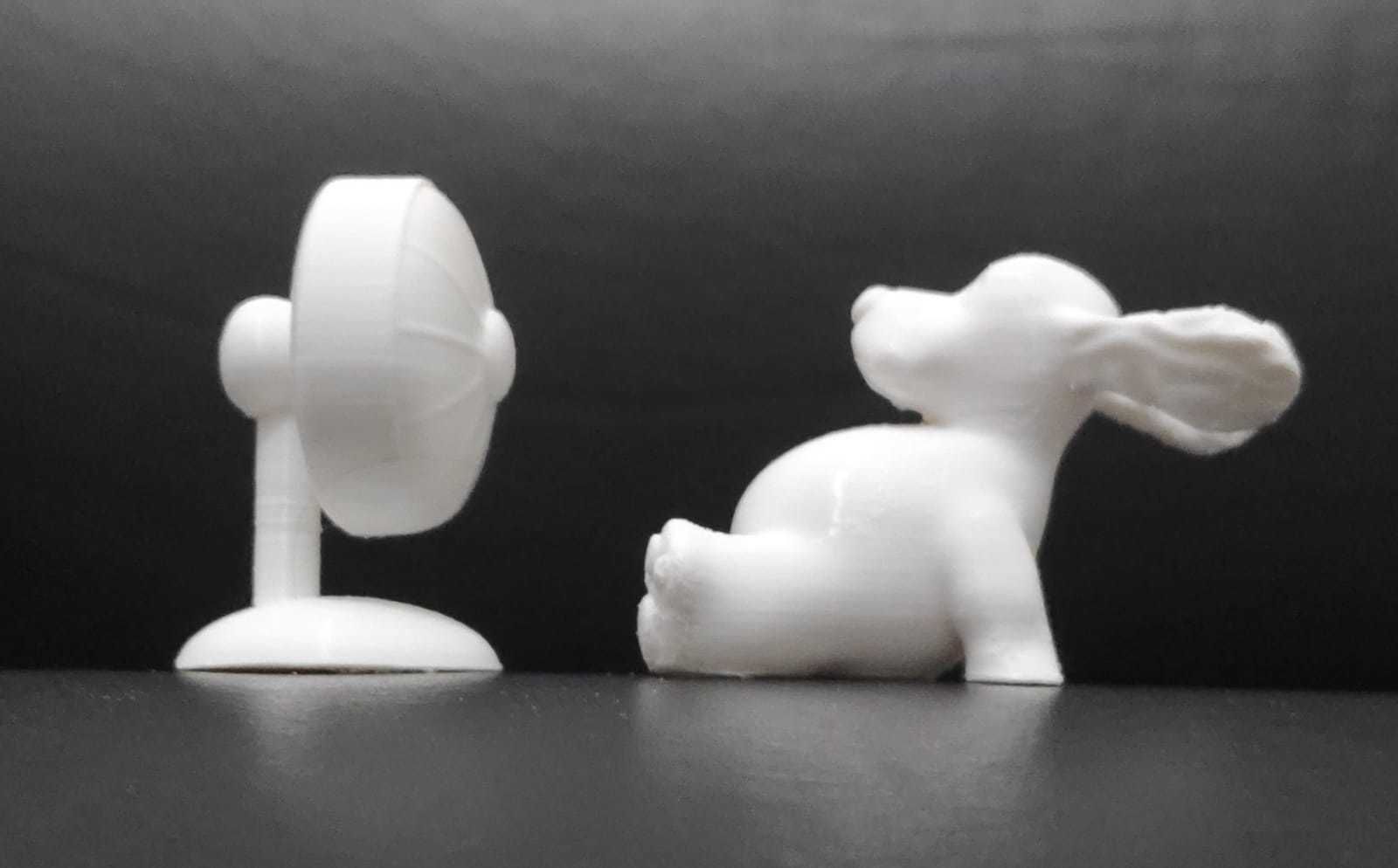 Dog with Fan 3D print model_8