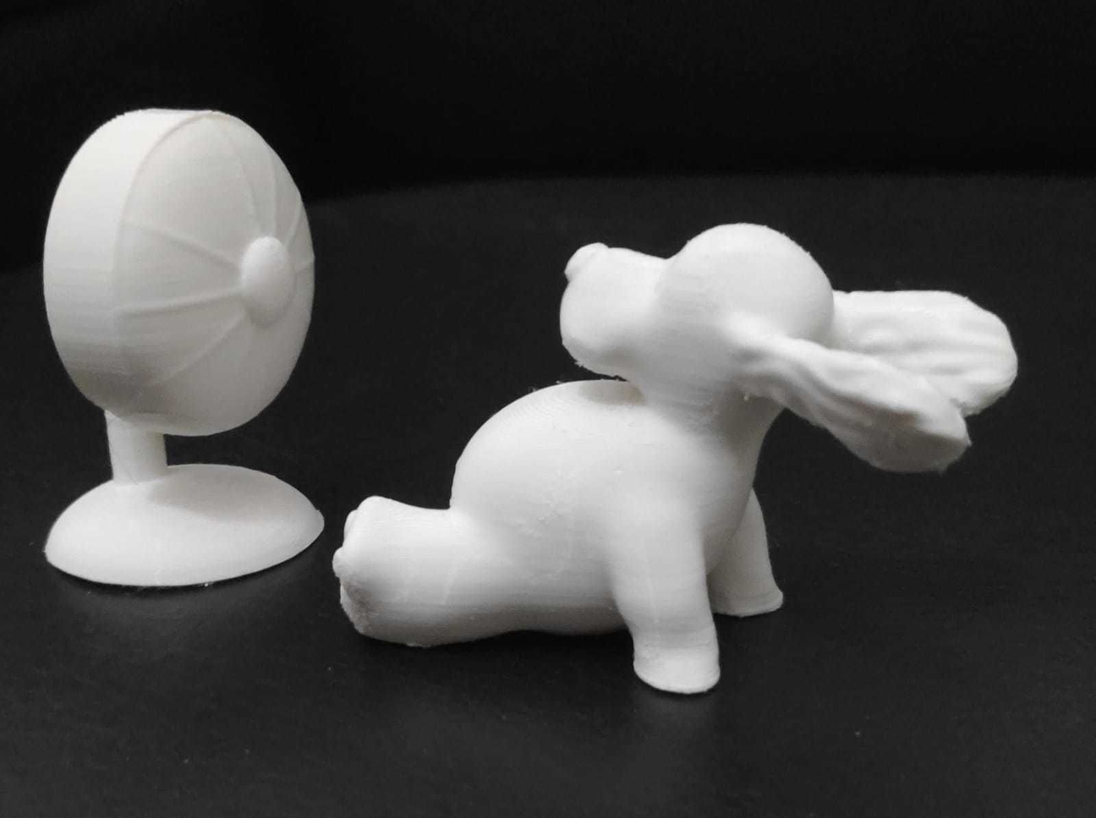 Dog with Fan 3D print model_6