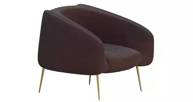 Velvet basic armchair