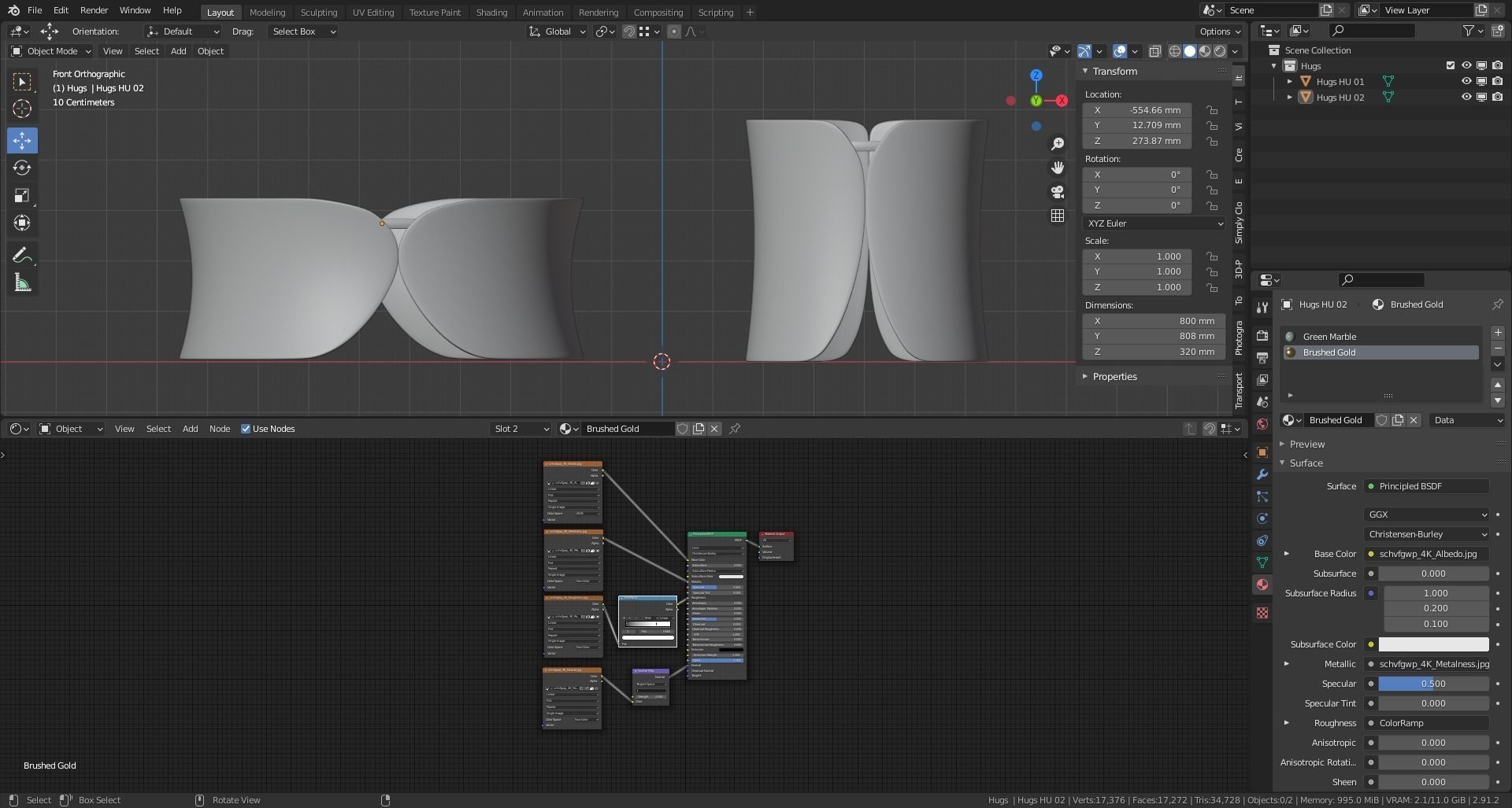 Hugs Coffee Tables designed by Cesare Arosio Design 3D model_11