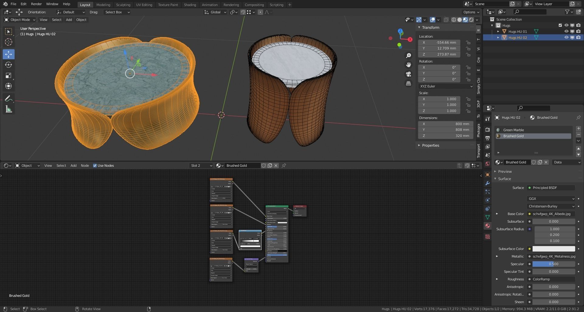 Hugs Coffee Tables designed by Cesare Arosio Design 3D model_8