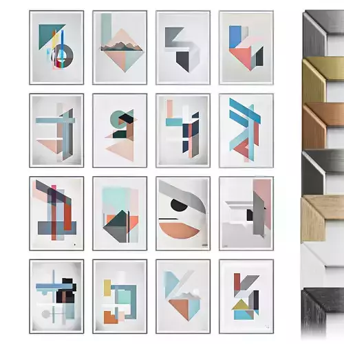 Canvas wall-art Swiss or International Typographic Style