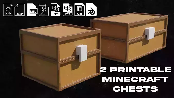 Minecraft Chest 3D print model