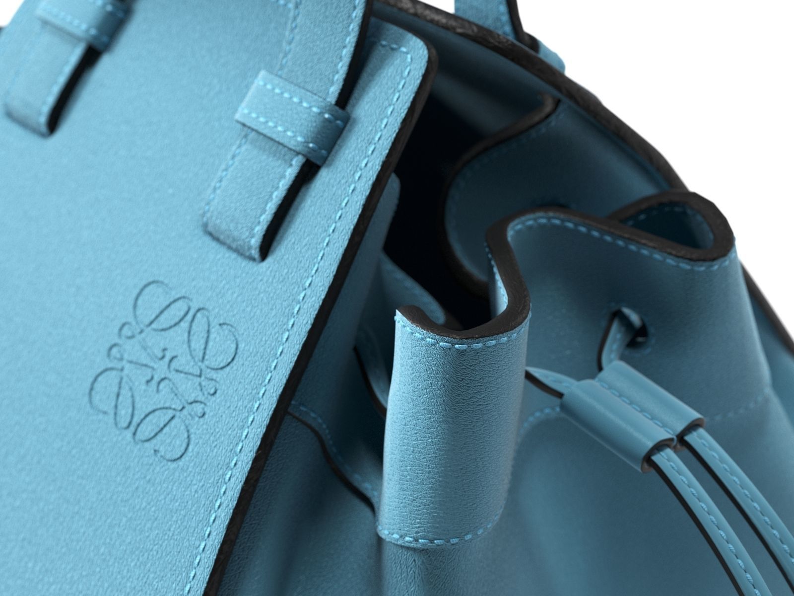 Hammock Brawstring Bag 3D model_2