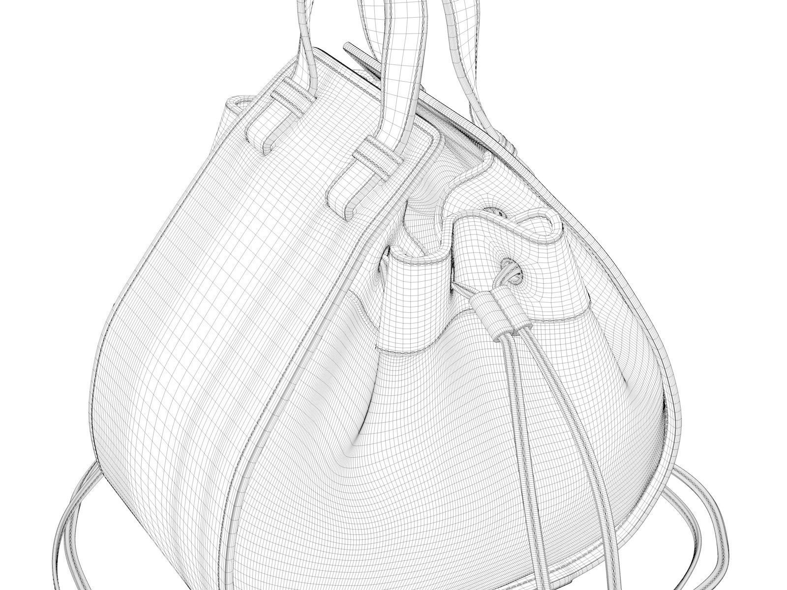 Hammock Brawstring Bag 3D model_4