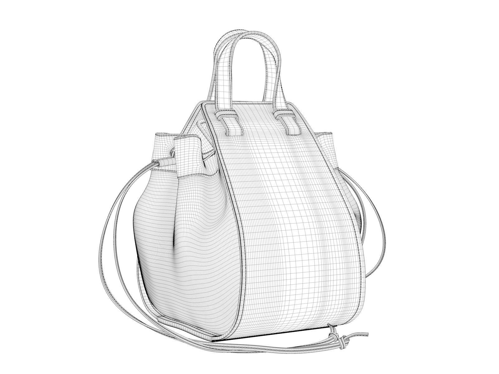 Hammock Brawstring Bag 3D model_3