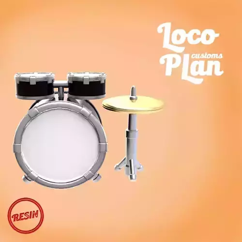 Drumset Funko Custom 3D print model