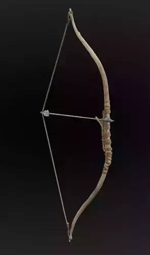 forest hunter bow  Low-poly 3D model
