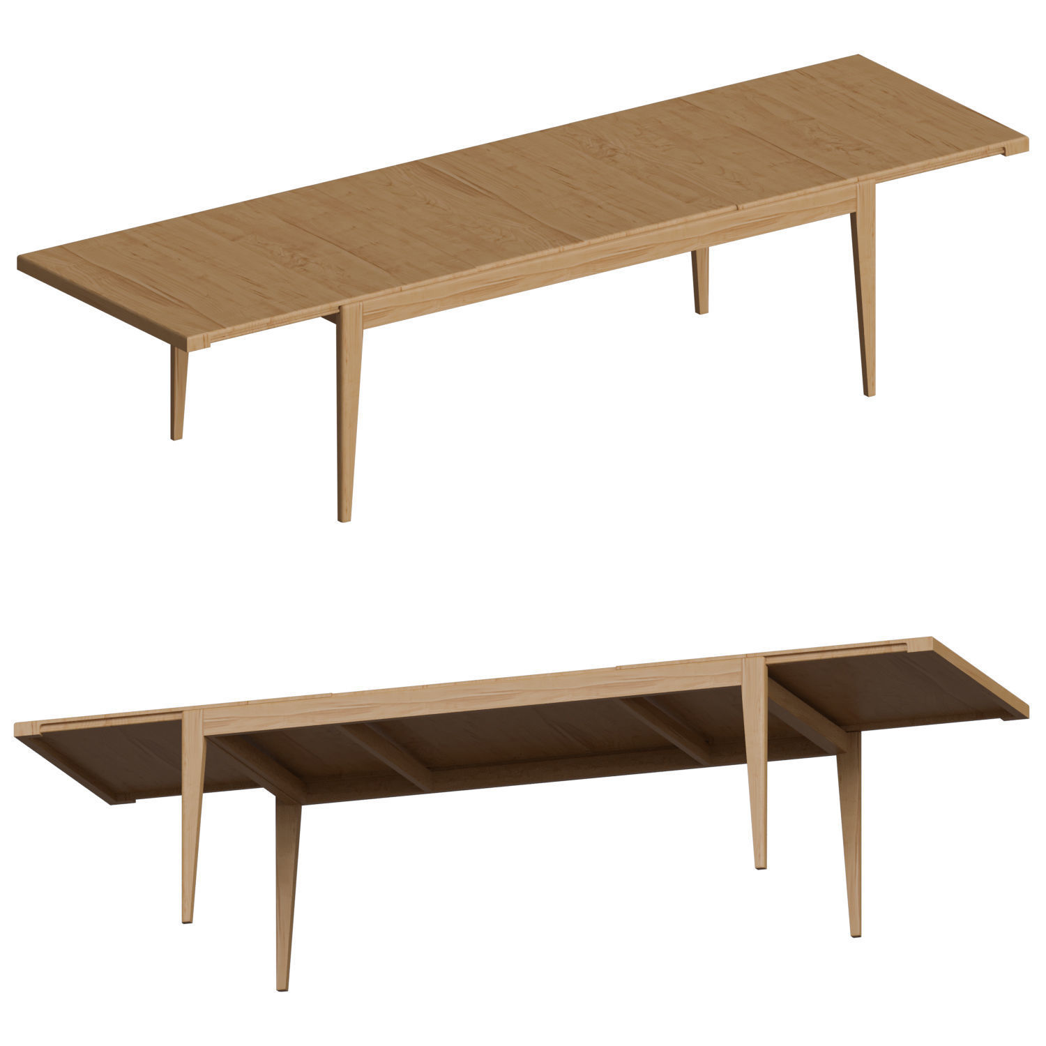 S-Table Dining Table 3D model_1