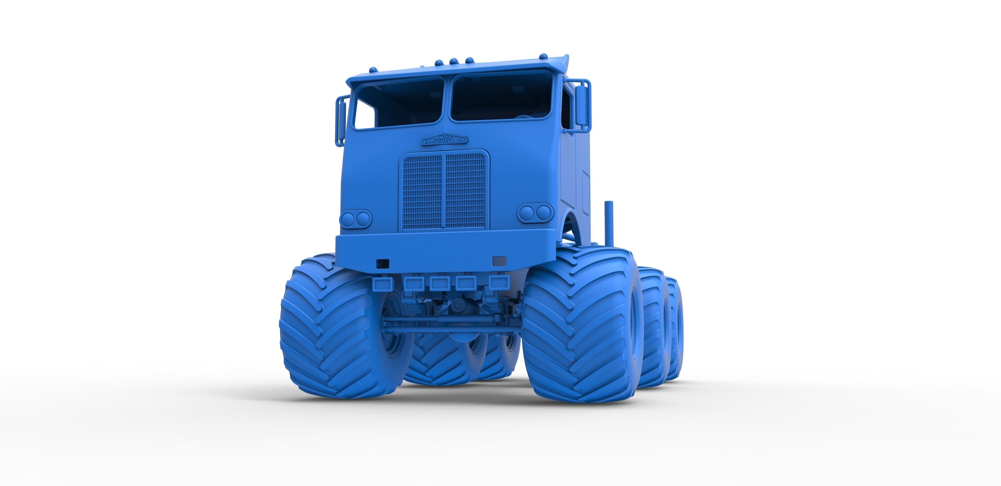 Monster truck 6x6 Scale 1 to 25 3D print model_19