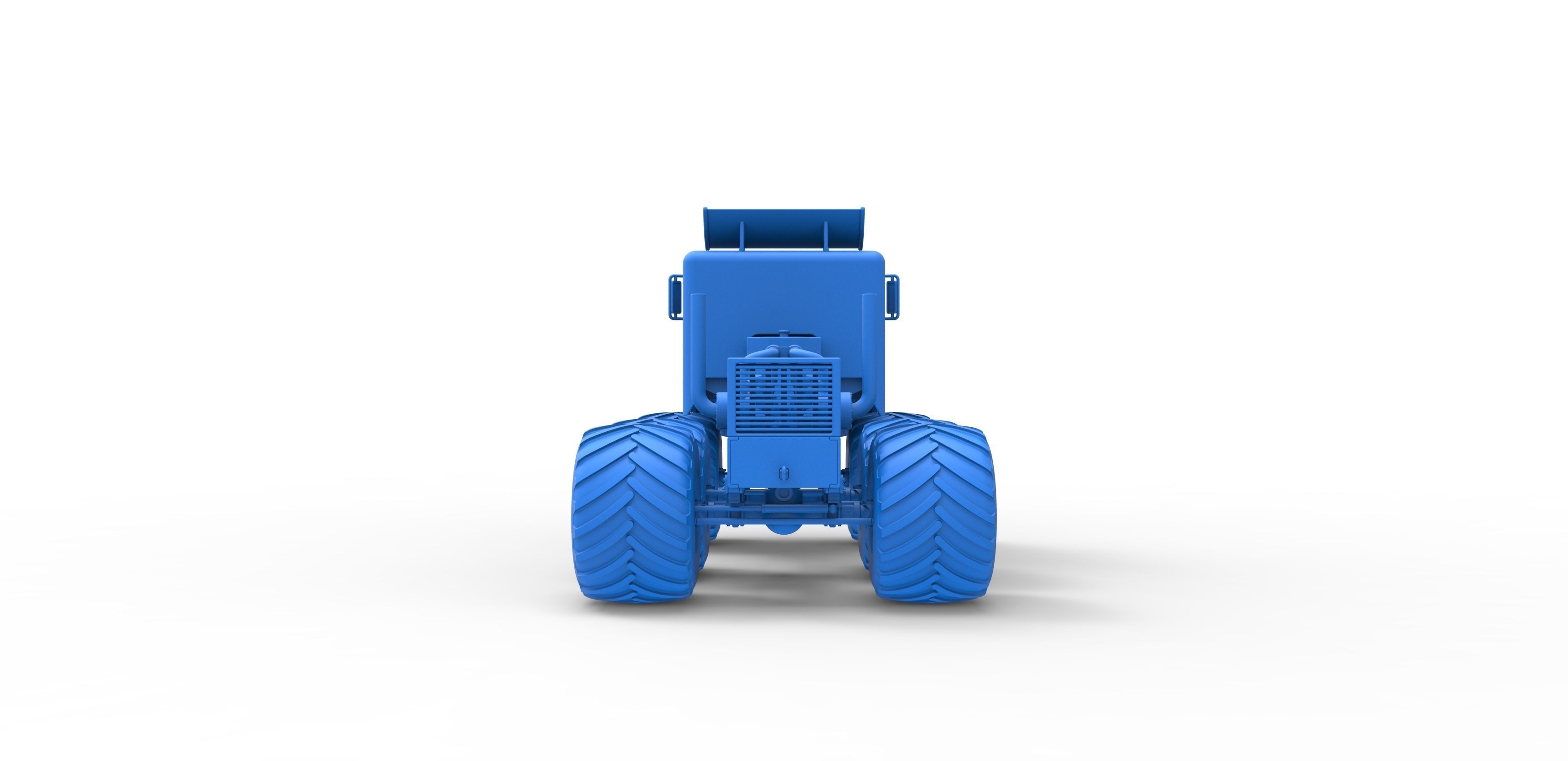 Monster truck 6x6 Scale 1 to 25 3D print model_27