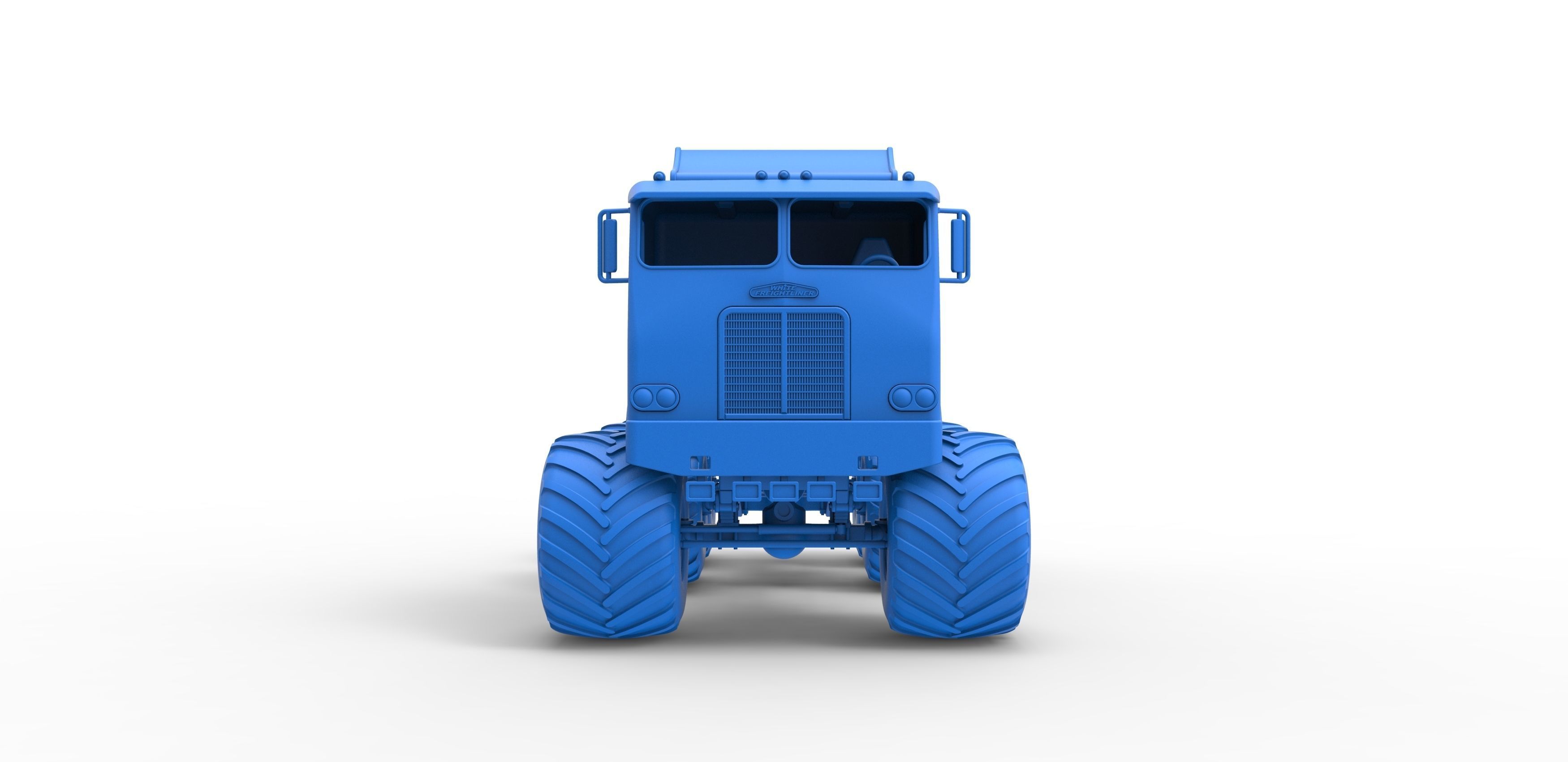 Monster truck 6x6 Scale 1 to 25 3D print model_20