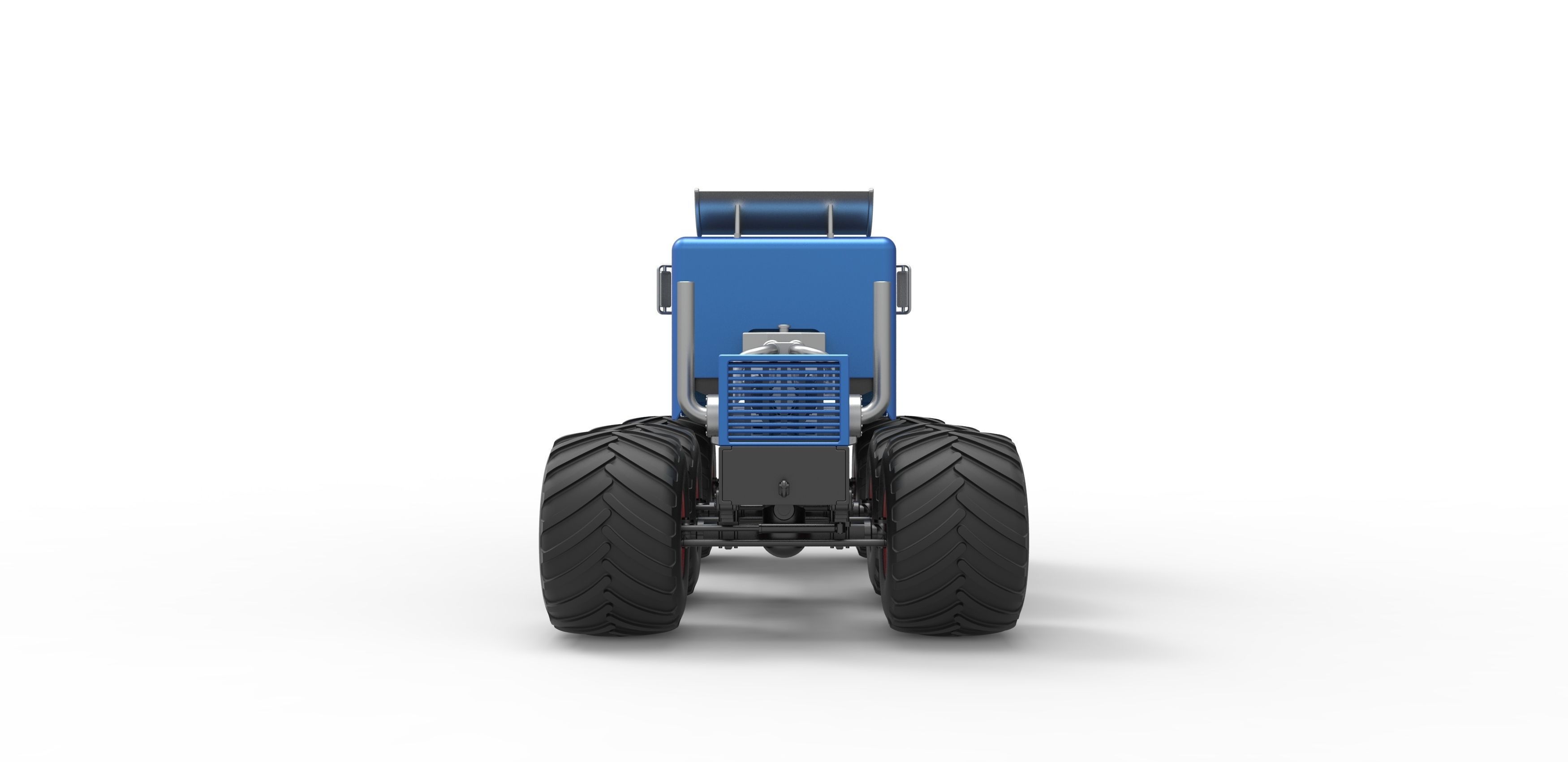 Monster truck 6x6 Scale 1 to 25 3D print model_13