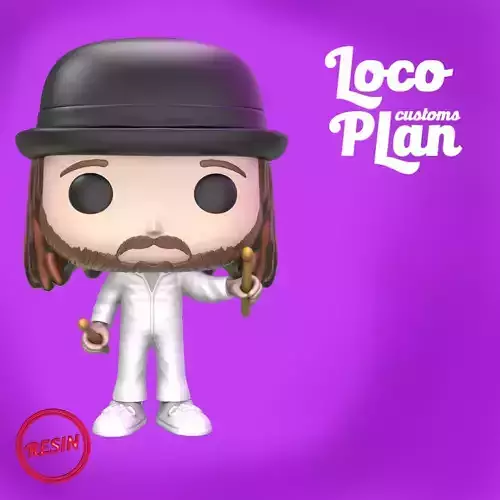John Bonham Custom Funko 3D print model