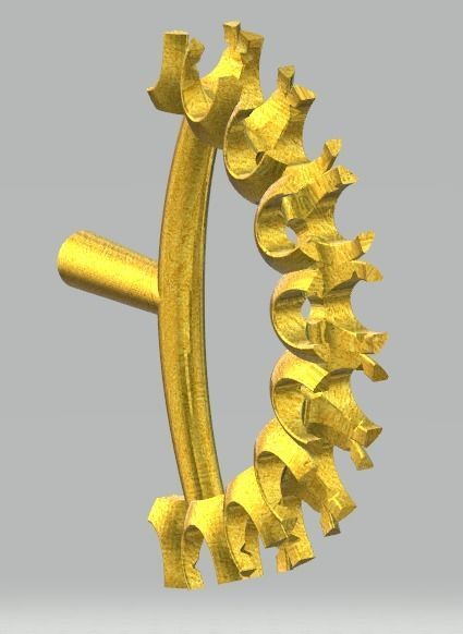 YD106 amethyst ring 3D print model_3